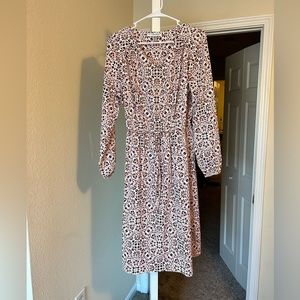 Coolibar long sleeve tie waist dress